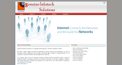 Desktop Screenshot of genuineinfotech.net